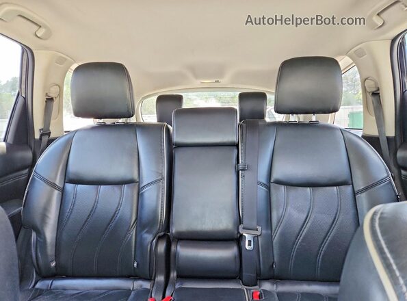 5N1DL0MM6JC521080 2018 INFINITI QX60 Black Widok tylnych siedzeń