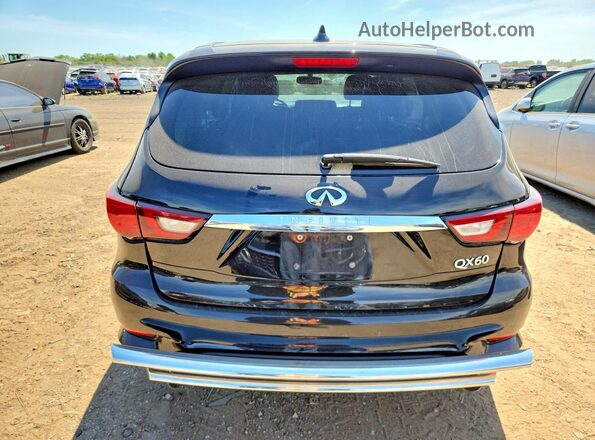 5N1DL0MM6JC521886 2018 INFINITI QX60 Black Հետևի տեսք