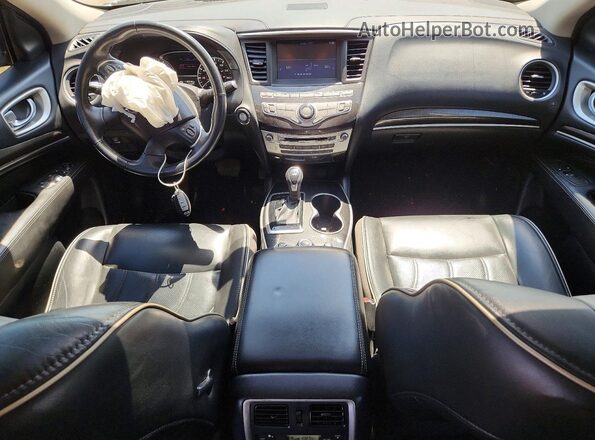 5N1DL0MM6JC521886 2018 INFINITI QX60 Black Առջևի վահանակի տեսք