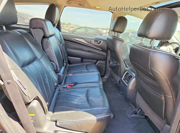 5N1DL0MM6JC521886 2018 INFINITI QX60 Black Հետևի նստատեղերի տեսք