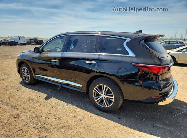 5N1DL0MM6JC521886 2018 INFINITI QX60 Black Հետևի ձախ