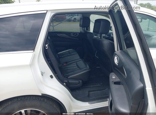 5N1DL0MM7HC505318 2017 INFINITI QX60 White Widok naklejki z numerem VIN