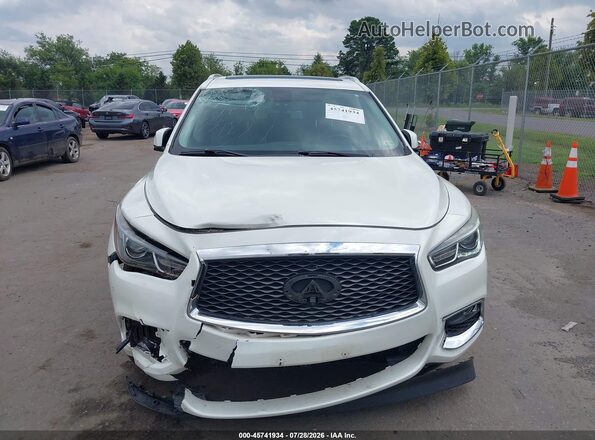 5N1DL0MM7HC505318 2017 INFINITI QX60 White Widok wnętrza z tyłu