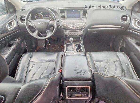 5N1DL0MM7HC511717 2017 INFINITI QX60 Black წინა პანელის ხედი