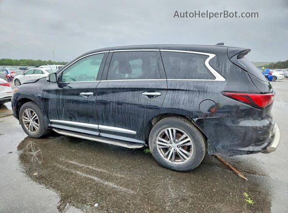 5N1DL0MM7HC511717 2017 INFINITI QX60 Black უკანა მარცხენა