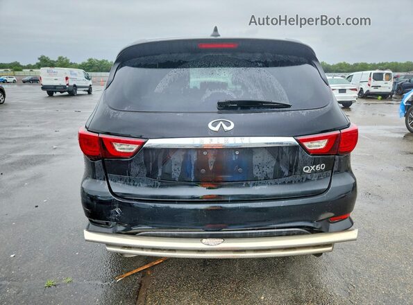 5N1DL0MM7HC511717 2017 INFINITI QX60 Black უკანა ხედი