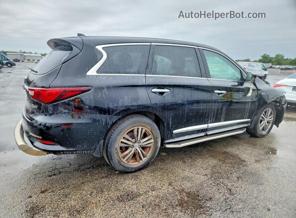 5N1DL0MM7HC511717 2017 INFINITI QX60 Black უკანა მარჯვენა