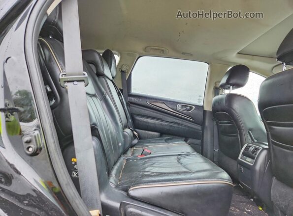 5N1DL0MM7HC511717 2017 INFINITI QX60 Black უკანა სალონის ხედი