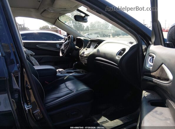 5N1DL0MM7HC511832 2017 INFINITI QX60 Черный Вид салона спереди