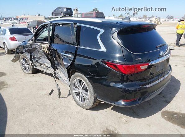 5N1DL0MM7HC511832 2017 INFINITI QX60 Черный Задняя левая четверть