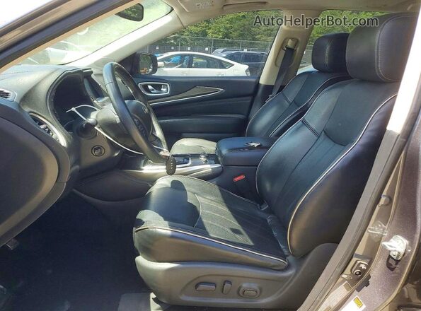 5N1DL0MM7HC548606 2017 INFINITI QX60 Gray Vista interior delantera