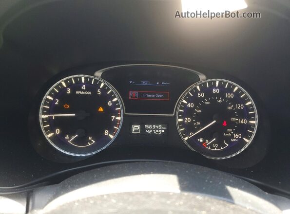 5N1DL0MM7HC548606 2017 INFINITI QX60 Gray Vista del cuadro de instrumentos