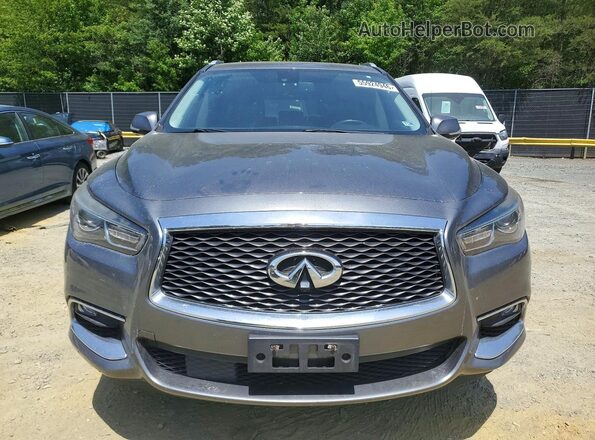 5N1DL0MM7HC548606 2017 INFINITI QX60 Gray Vista frontal