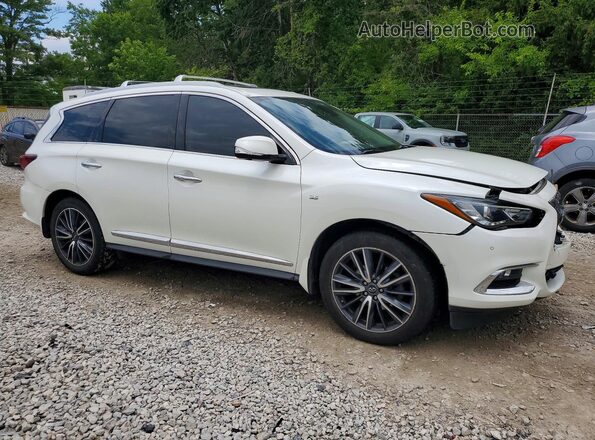 5N1DL0MM7JC510895 2018 INFINITI QX60 Белый Передняя правая четверть