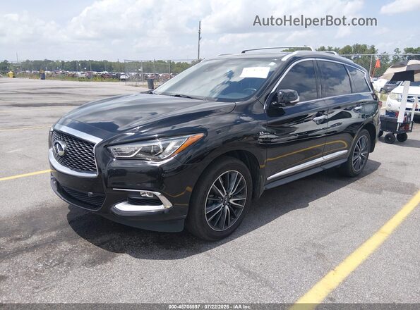 5N1DL0MM7KC509733 2019 INFINITI QX60 Black წინა მარცხენა ხედი სამი მეოთხედიდან