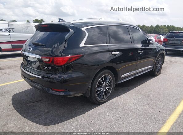 5N1DL0MM7KC509733 2019 INFINITI QX60 Black უკანა მარჯვენა