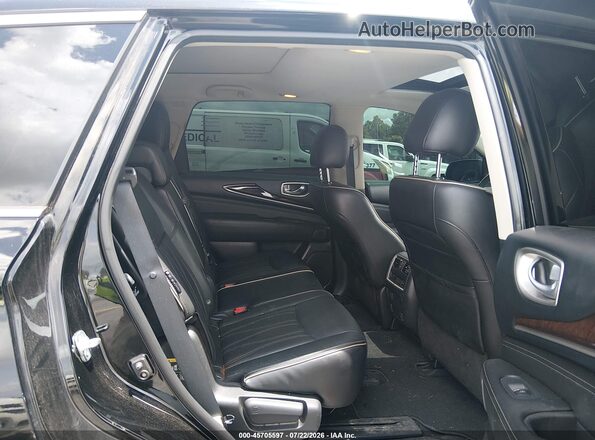 5N1DL0MM7KC509733 2019 INFINITI QX60 Black VIN კოდის სტიკერის ხედი