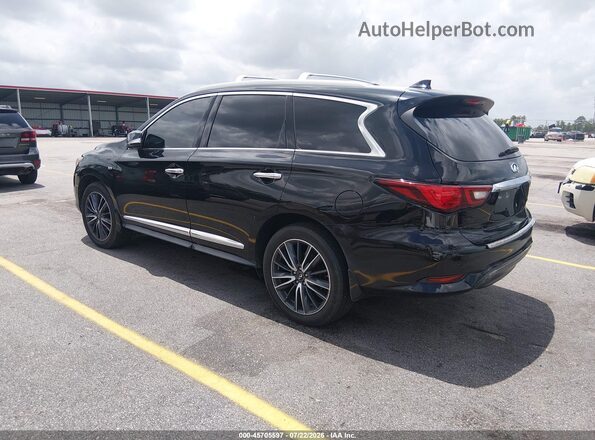 5N1DL0MM7KC509733 2019 INFINITI QX60 Black უკანა მარცხენა