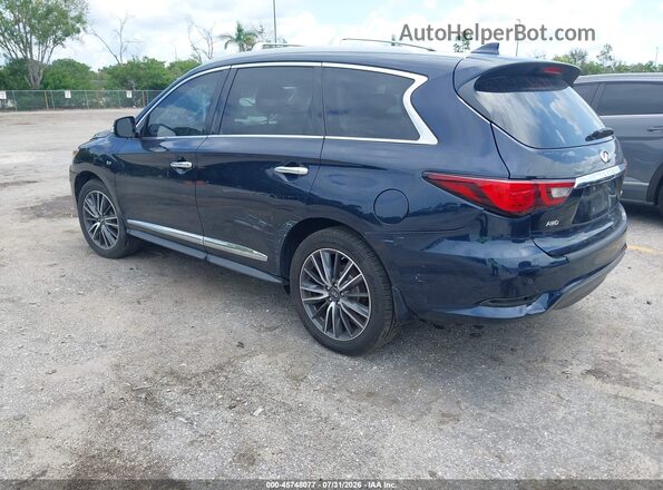 5N1DL0MM7KC526158 2019 INFINITI QX60 Blue Հետևի ձախ