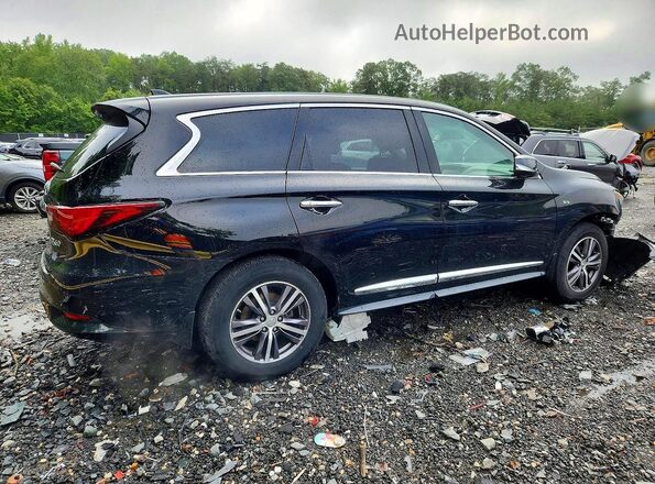 5N1DL0MM7KC548080 2019 INFINITI QX60 Black Հետևի աջ