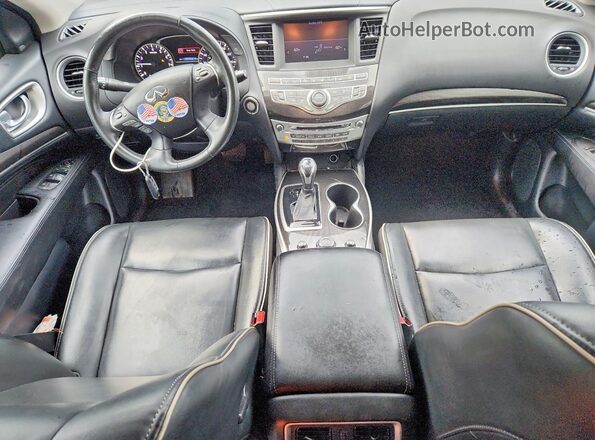 5N1DL0MM7KC548080 2019 INFINITI QX60 Black Առջևի վահանակի տեսք