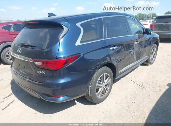 5N1DL0MM7KC564375 2019 INFINITI QX60 Blue Trasero derecho