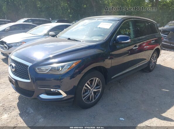 5N1DL0MM7KC564375 2019 INFINITI QX60 Blue Vista tres cuartos delantera izquierda