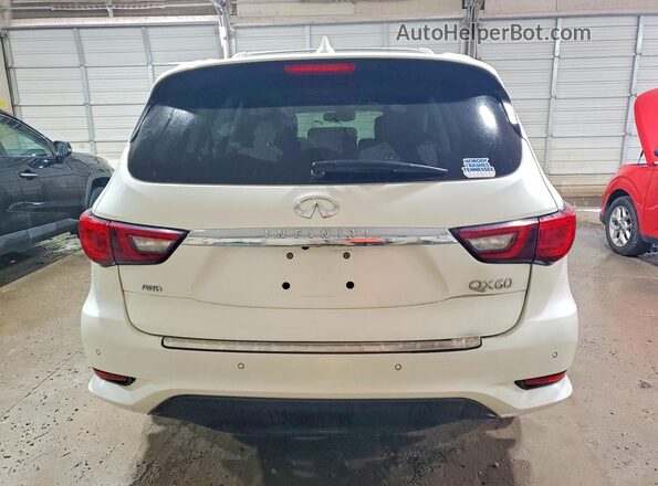 5N1DL0MM7KC567079 2019 INFINITI QX60 White Rear view
