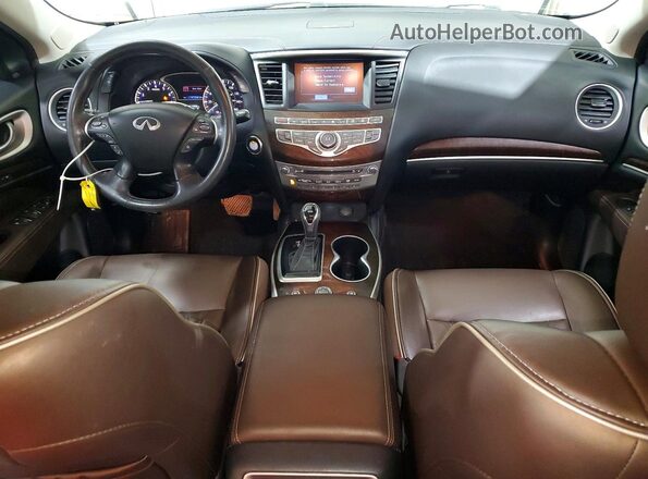 5N1DL0MM7KC567079 2019 INFINITI QX60 White Dashboard view
