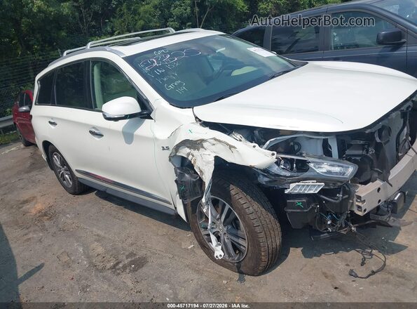 5N1DL0MM7LC521530 2020 INFINITI QX60 White Widok wnętrza 360 stopni