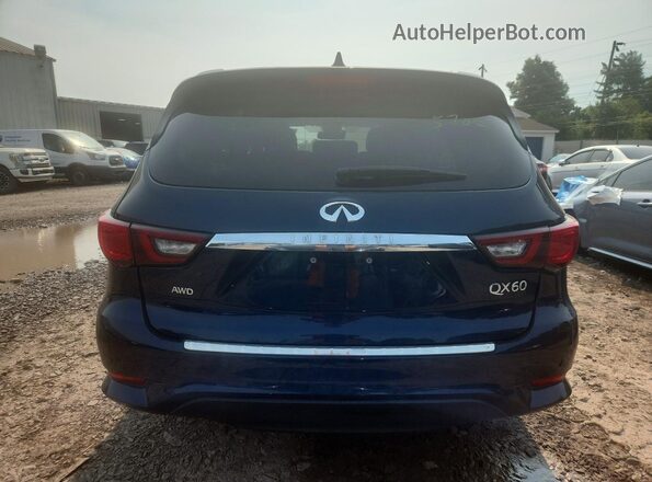 5N1DL0MM7LC528445 2020 INFINITI QX60 Синий Вид сзади