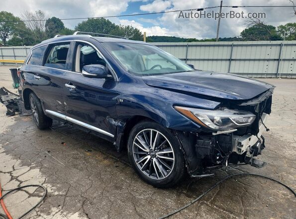 5N1DL0MM8HC507126 2017 INFINITI QX60 Blue Delantero derecho