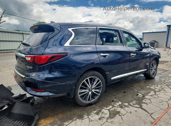 5N1DL0MM8HC507126 2017 INFINITI QX60 Blue Trasero derecho