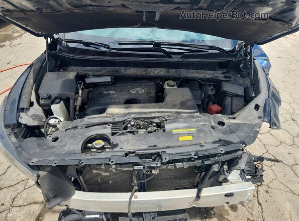 5N1DL0MM8HC507126 2017 INFINITI QX60 Blue Vista del compartimento del motor