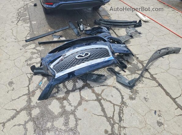 5N1DL0MM8HC507126 2017 INFINITI QX60 Blue Vista de la etiqueta del VIN