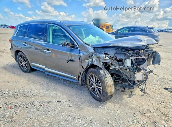 5N1DL0MM8HC515582 2017 INFINITI QX60 Silver Przód prawy