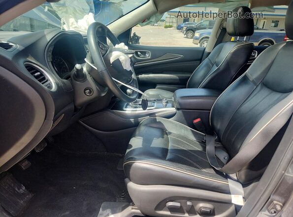 5N1DL0MM8HC515582 2017 INFINITI QX60 Silver Widok wnętrza z przodu