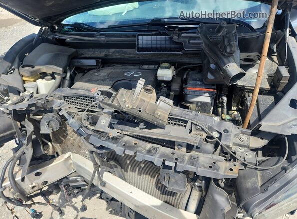 5N1DL0MM8HC515582 2017 INFINITI QX60 Silver Widok komory silnika