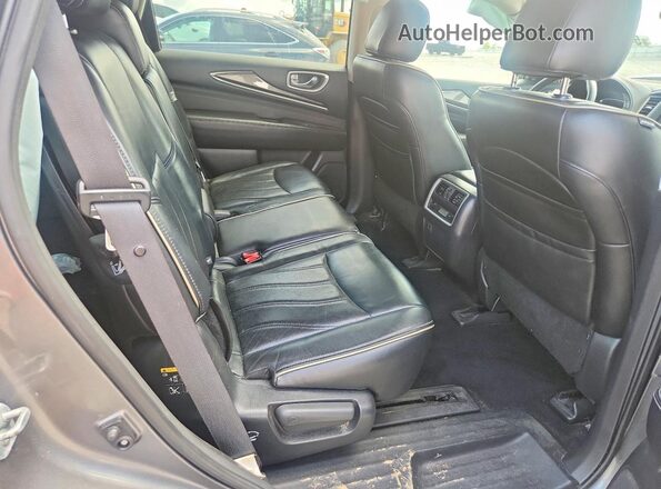 5N1DL0MM8HC515582 2017 INFINITI QX60 Silver Widok wnętrza z tyłu