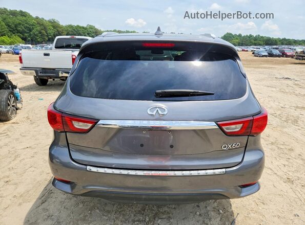 5N1DL0MM8HC517185 2017 INFINITI QX60 Gray Rear view