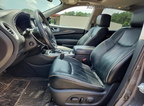 5N1DL0MM8HC517185 2017 INFINITI QX60 Gray Front interior view
