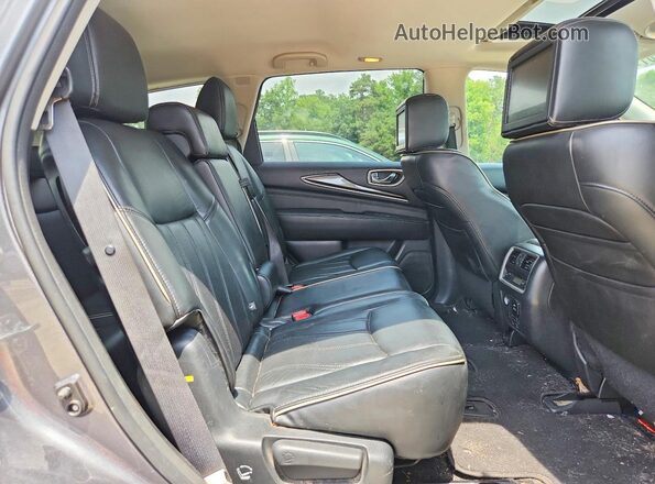 5N1DL0MM8HC517185 2017 INFINITI QX60 Gray Rear interior view