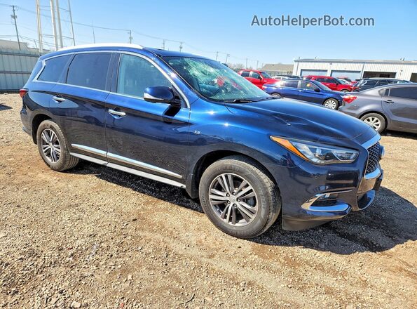 5N1DL0MM8HC525738 2017 INFINITI QX60 Blue Delantero derecho