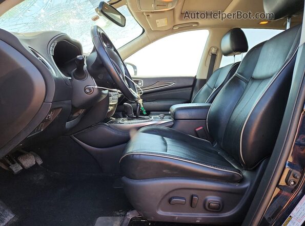 5N1DL0MM8HC525738 2017 INFINITI QX60 Blue Vista interior delantera