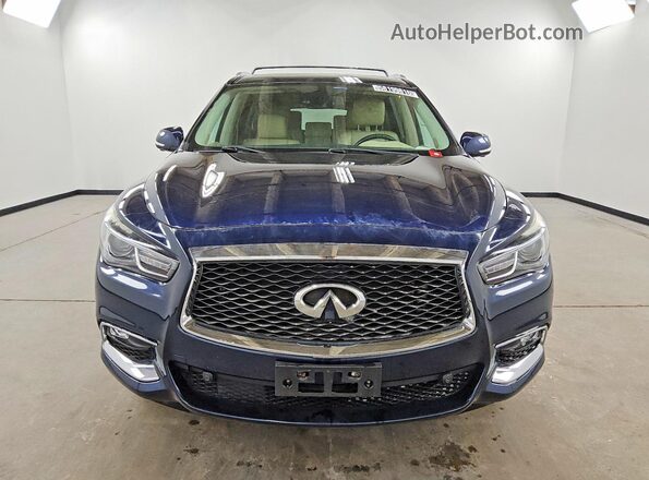 5N1DL0MM8HC554849 2017 INFINITI QX60 Blue Вид спереду