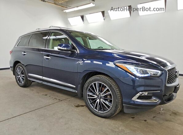 5N1DL0MM8HC554849 2017 INFINITI QX60 Blue Передня права чверть