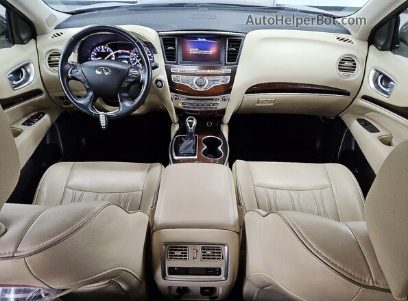 5N1DL0MM8HC554849 2017 INFINITI QX60 Blue Вид панелі приладів