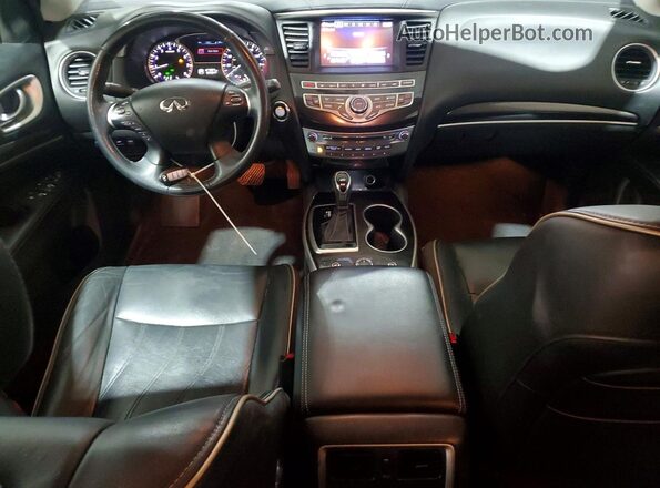 5N1DL0MM8HC556066 2017 INFINITI QX60 Gray Vista del salpicadero