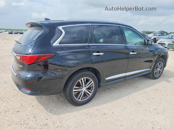 5N1DL0MM8JC518228 2018 INFINITI QX60 Black Задня права чверть