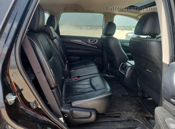5N1DL0MM8JC518228 2018 INFINITI QX60 Black Вид задніх сидінь